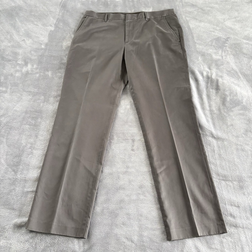 Bonobos Men's Dress Pants‎ Khaki Gray Slacks Business Casual Work Trousers 34x30